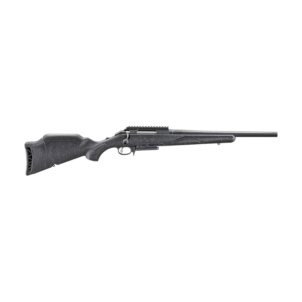 ruger 56906 american ii patrol 7mm prc 3+1 20" graphite black cerakote threaded bull barrel & alloy steel receiver w/picatinny rail, black splatter adj lop synthetic stock Ruger 56906 American II Patrol 7mm PRC 3+1 20" Graphite Black Cerakote Threaded Bull Barrel Sports South item 187368