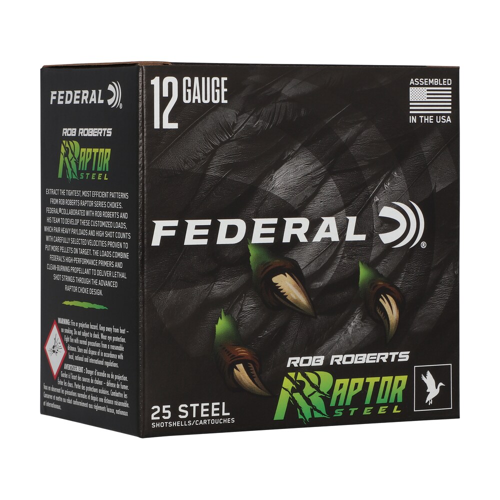 federal rrs1383 rob roberts raptor 12gauge 3" 1 3/8oz 3shot 25 per box/10 case Federal RRS1383 Rob Roberts Raptor 12Gauge 3" 1 3/8oz 3Shot 25 Per Box/10 Case Sports South item 187377