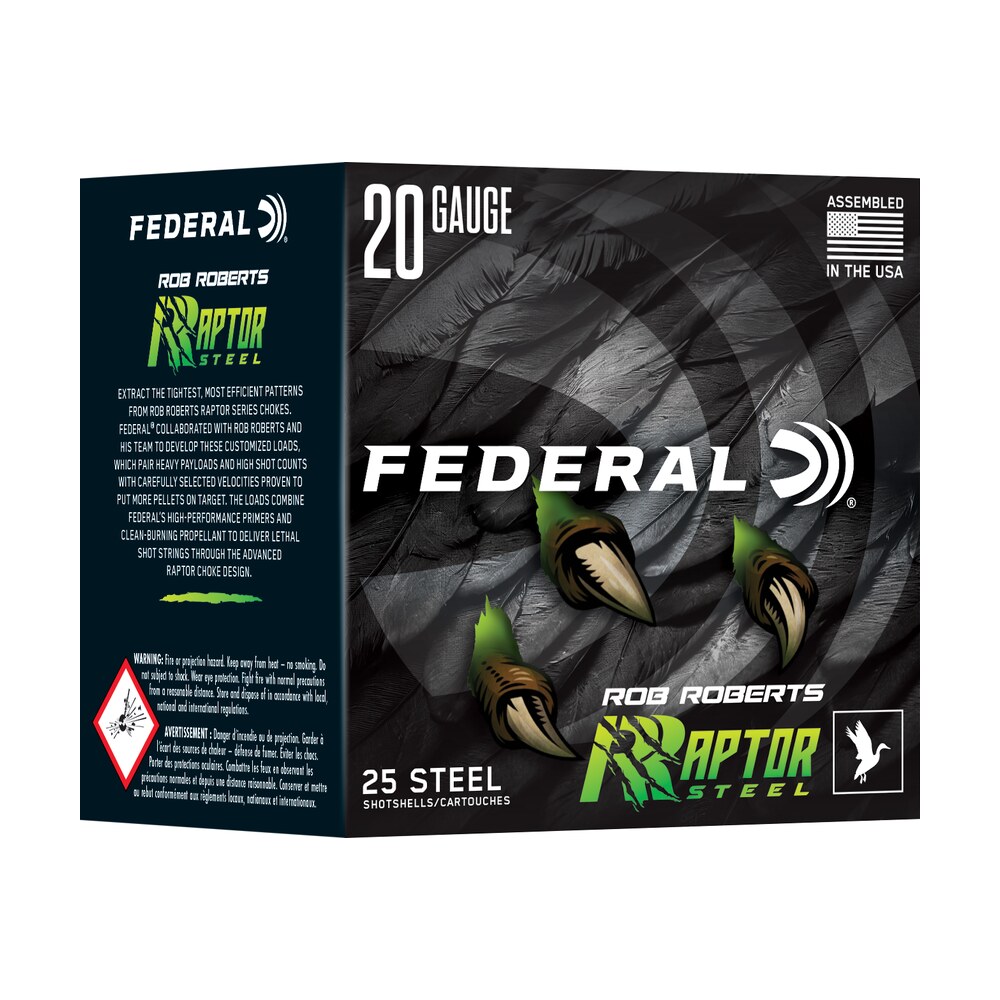 federal rrs2093 rob roberts raptor 20gauge 3" 1oz 3shot 25 per box/10 case Federal RRS2093 Rob Roberts Raptor 20Gauge 3" 1oz 3Shot 25 Per Box/10 Case Sports South item 187380