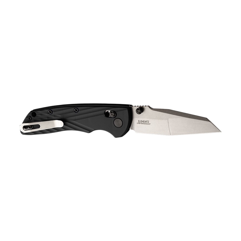 hogue 24369 deka 3.25" folding modified wharncliffe plain stone tumbled cpm magnacut steel blade, black textured grn handle Hogue 24369 Deka 3.25" Folding Modified Wharncliffe Plain Stone Tumbled CPM MagnaCut Steel Sports South item 187502