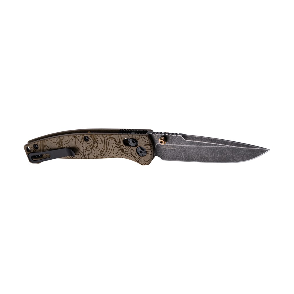 hogue 24453 mysto 3.40" folding drop point plain black stonewashed cpm magnacut steel blade, maple valley richlite black handle Hogue 24453 Mysto 3.40" Folding Drop Point Plain Black Stonewashed CPM MagnaCut Steel Blade, Sports South item 187506