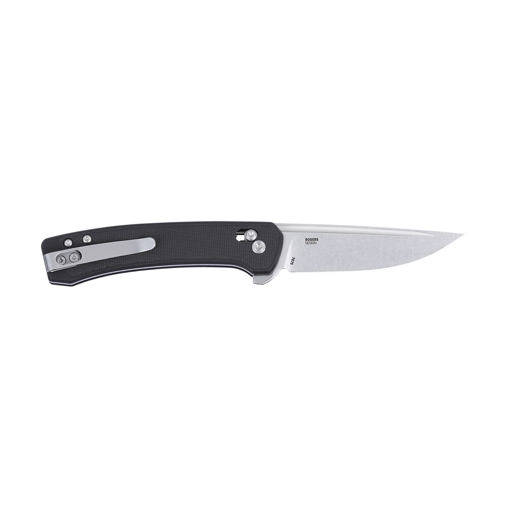 crkt 7075 q compact 3.05" folding drop point plain stonewashed 14c28n steel blade, black grn handle CRKT 7075 Q Compact 3.05" Folding Drop Point Plain Stonewashed 14C28N Steel Blade, Black GRN Sports South item 187517