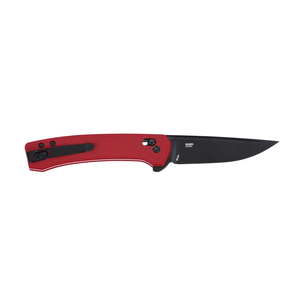 crkt 7075r q compact 3.05" folding drop point plain black oxide 14c28n steel blade, red textured grn handle CRKT 7075R Q Compact 3.05" Folding Drop Point Plain Black Oxide 14C28N Steel Blade, Red Sports South item 187532