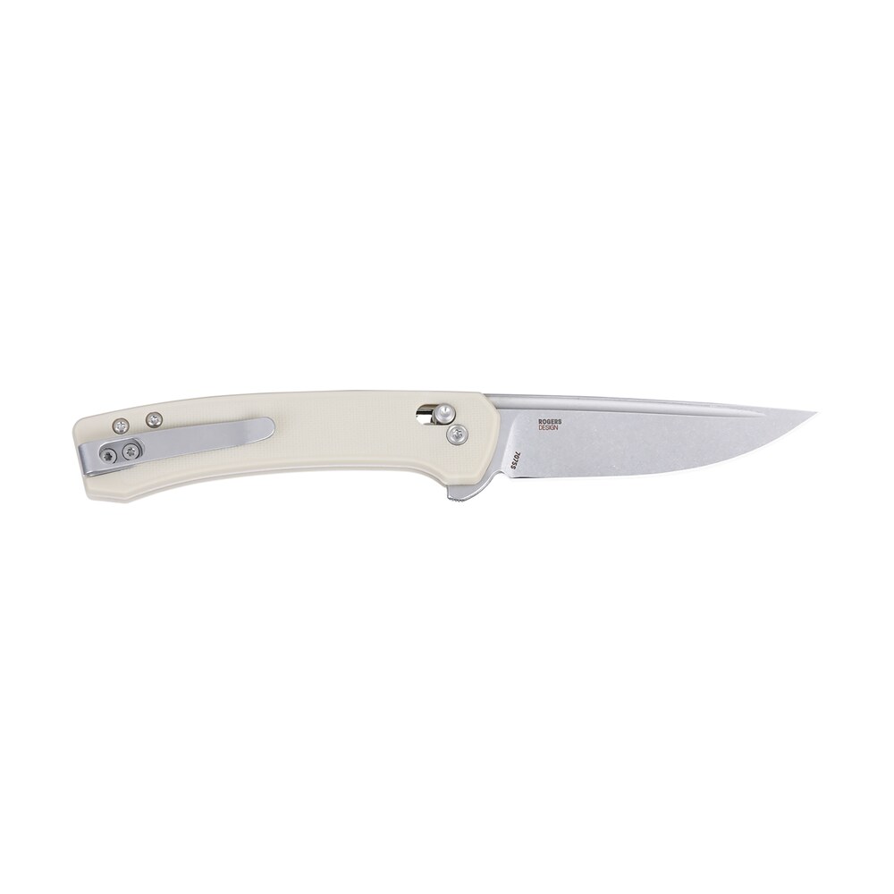 crkt 7075s q compact 3.05" folding drop point plain stonewashed 14c28n steel blade, white textured grn handle CRKT 7075S Q Compact 3.05" Folding Drop Point Plain Stonewashed 14C28N Steel Blade, White Sports South item 187533