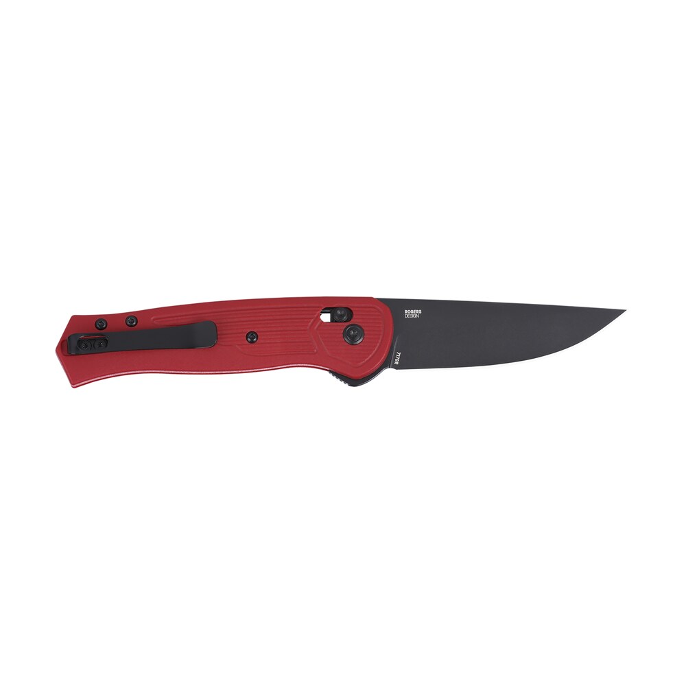 crkt 7170r sero edc 3.02" folding plain black tini s35vn ss blade, red textured grn handle CRKT 7170R SERO EDC 3.02" Folding Plain Black TiNi S35VN SS Blade, Red Textured GRN Handle Sports South item 187536