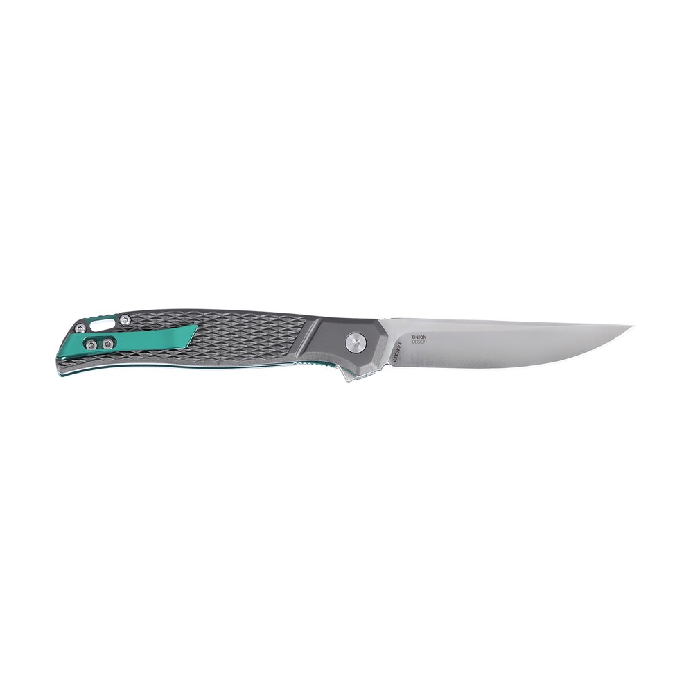 crkt k440xxp scar edc 3.30" folding plain satin d2 steel blade, gray textured aluminum handle CRKT K440XXP SCAR EDC 3.30" Folding Plain Satin D2 Steel Blade, Gray Textured Aluminum Handle Sports South item 187543