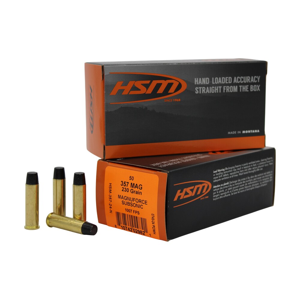 hsm 35724n 357mag subsonic 230gr hard cast long flat nose 50 per box/10 case HSM 35724N 357Mag Subsonic 230gr Hard Cast Long Flat Nose 50 Per Box/10 Case Sports South item 187620