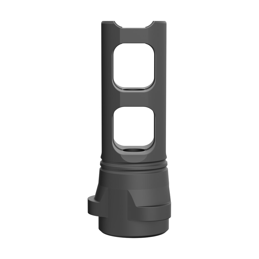 breek arms brk4310 breek lok 3qd gemini dual port black nitride steel 1/2"x28 threads 223 cal/5.56mm Breek Arms BRK4310 Breek LOK 3QD Gemini Dual-Port Black Nitride Steel 1/2"x28 Threads 223 Sports South item 187658