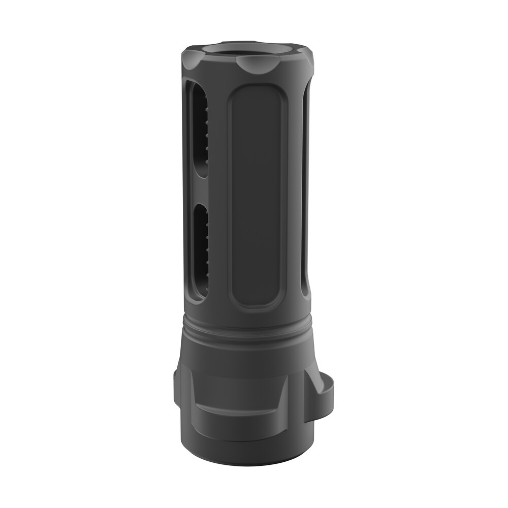 breek arms brk4320 sentinel caged flash hider black nitride steel 1/2"x28 threads 223 cal/5.56mm compatible w/ breek lok 3qd Breek Arms BRK4320 Sentinel Caged Flash Hider Black Nitride Steel 1/2"x28 Threads 223 Sports South item 187664