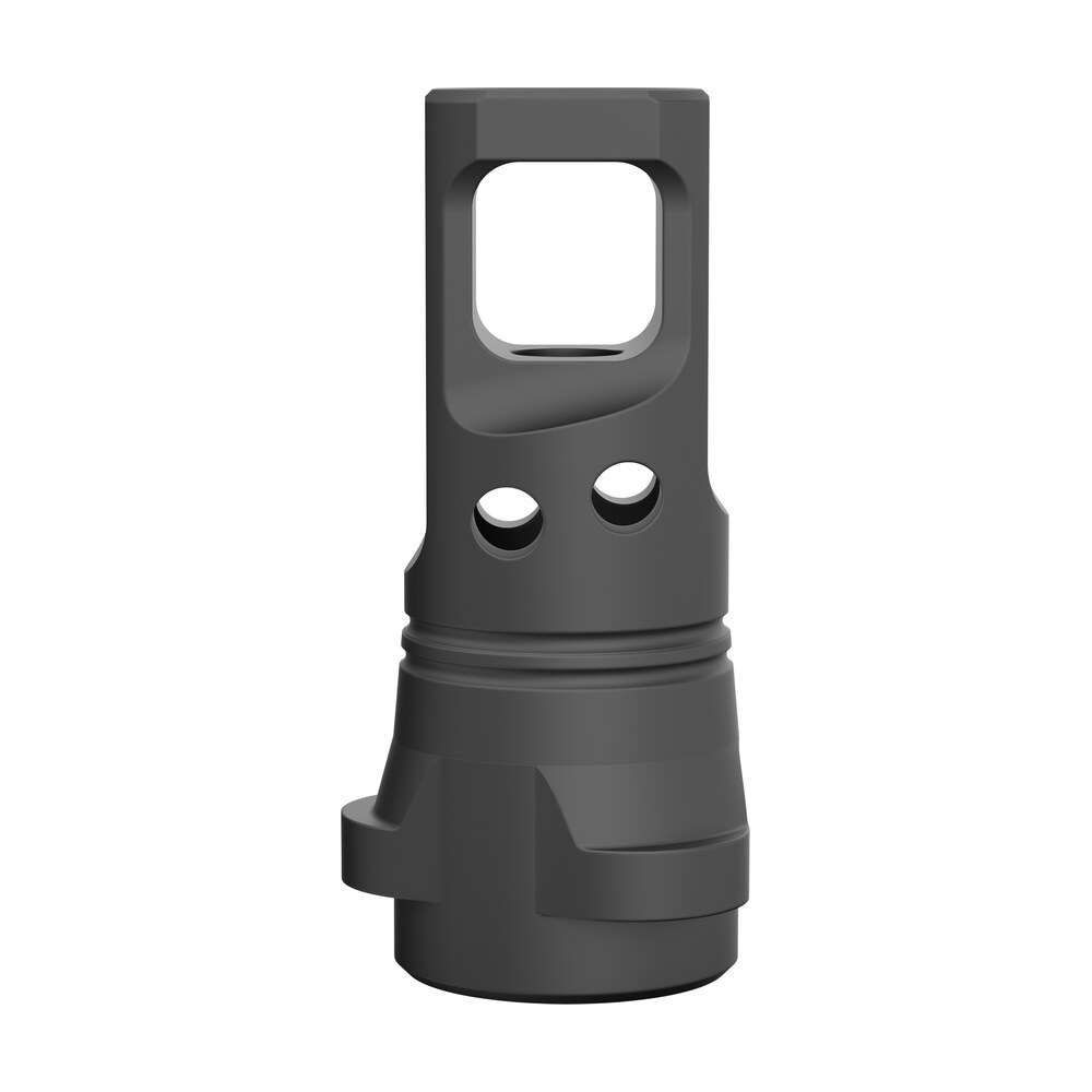 breek arms brk4331 echo single port muzzle brake black nitride steel 5/8"x24 threads 30 cal compatible w/ breek lok 3qd Breek Arms BRK4331 Echo Single Port Muzzle Brake Black Nitride Steel 5/8"x24 Threads 30 Cal Sports South item 187669