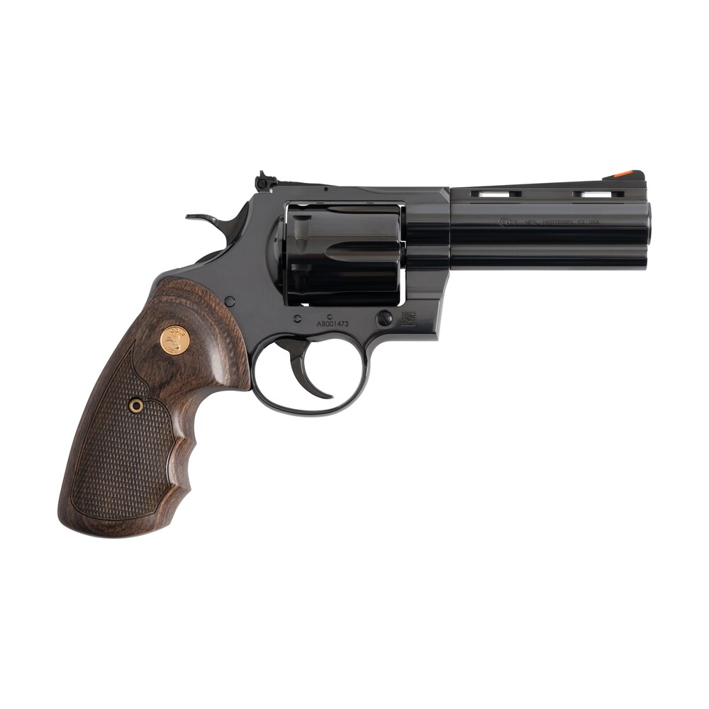 colt mfg anacondabp4wts anaconda large 44 mag 6 shot 4.25" blued vent rib barrel, cylinder, steel frame, hogue finger grooved grip, exposed hammer Colt Mfg ANACONDABP4WTS Anaconda Large 44 Mag 6 Shot 4.25" Blued Vent Rib Sports South item 187678