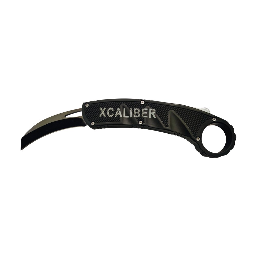 xcaliber knife company karambit 3" otf reverse tanto plain black 440c ss blade, 5.75" aluminum handle Xcaliber Knife Company Karambit 3" OTF Reverse Tanto Plain Black 440C SS Blade, 5.75" Aluminum Sports South item 187777