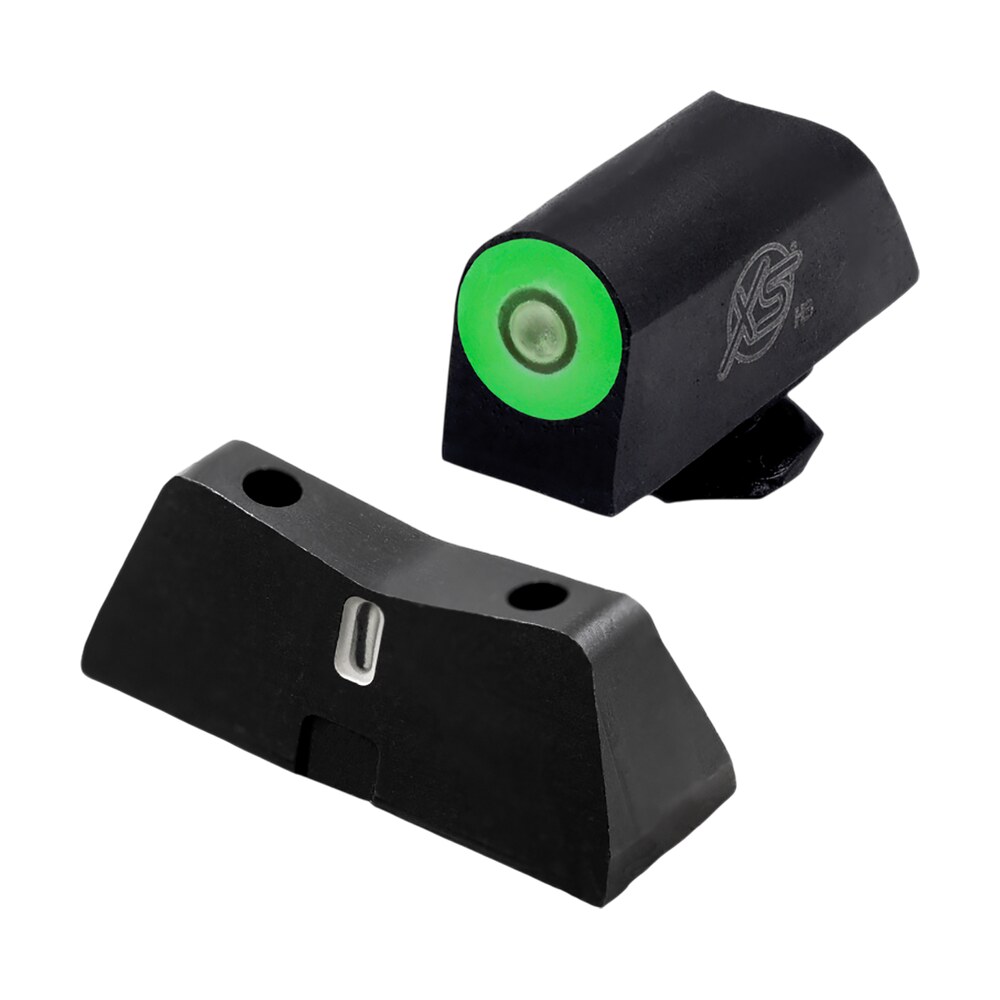 xs sights glx202s5g dxt2 pro night sight set green tritium front/black oxide frame compatible w/glock 42/43/43x/48 XS Sights GLX202S5G DXT2 Pro Night Sight Set Green Tritium Front/Black Oxide Frame Compatible Sports South item 187961