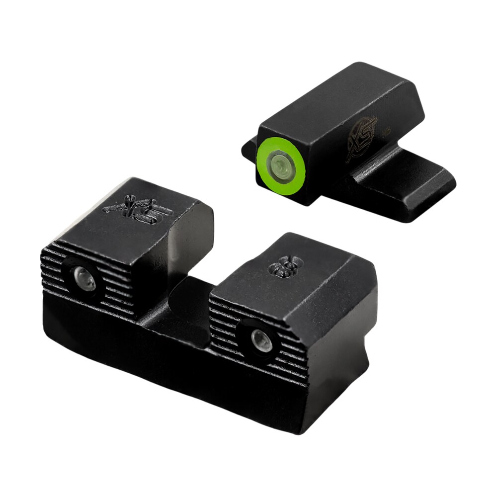 xs sights sir201p6g r3d 2.0 night sight set green tritium front/black oxide frame fits sig/springfield/fn 509 XS Sights SIR201P6G R3D 2.0 Night Sight Set Green Tritium Front/Black Oxide Frame Sports South item 187966