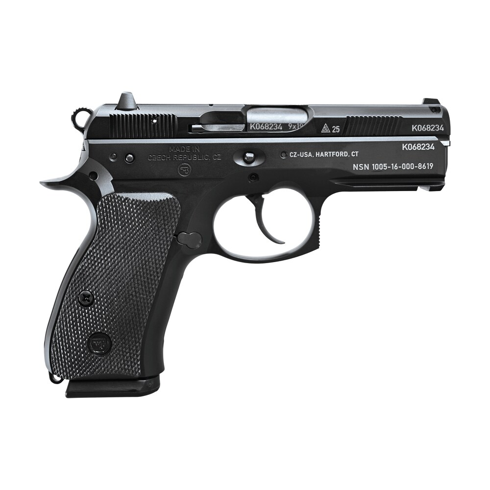 cz usa 91297 75 p01 50th anniversary elite 9mm luger 15+1 3.75" black steel barrel & 50th anniversary engraved/serrated slide, black polycoat aluminum frame w/beavertail, black rubber grip CZ-USA 91297 75 P01 50th Anniversary Elite 9mm Luger 15+1 3.75" Black Steel Barrel & 50th Sports South item 188175