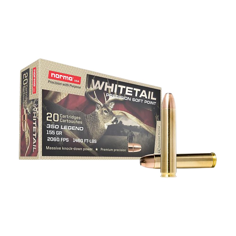 norma ammunition 603404704 whitetail 350legend 155gr soft point 20 per box/10 case Norma Ammunition 603404704 Whitetail 350Legend 155gr Soft Point 20 Per Box/10 Case Sports South item 188187