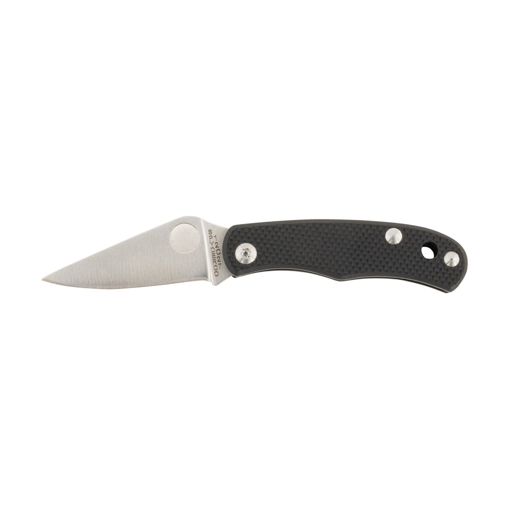 spyderco c133gbkp bug 1.27" satin 12c27 sandvik ss blade, black textured g10 handle Spyderco C133GBKP Bug 1.27" Satin 12C27 Sandvik SS Blade, Black Textured G10 Handle Sports South item 188376