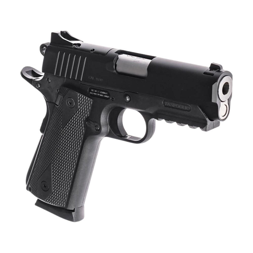 tanfoglio tfpugio9or pugio compact 9mm luger 10+1 3.54" stainless bull barrel, black steel optic ready/serrated slide, black polymer frame w/beavertail & picatinny rail, textured grip Tanfoglio TFPUGIO9OR Pugio Compact 9mm Luger 10+1 3.54" Stainless Bull Sports South item 188427
