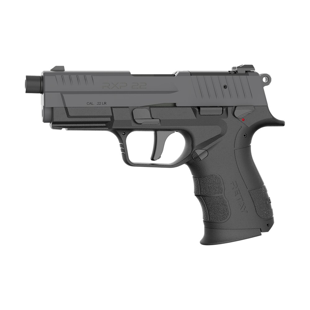 retay usa rxp22bsg13th rxp 22 lr 13+1 4" threaded barrel, gray cerakote optic ready/serrated slide, black cerakote polymer frame w/accessory rail, rmsc/rmr footprint Retay USA RXP22BSG13TH RXP 22 LR 13+1 4" Threaded Sports South item 188494