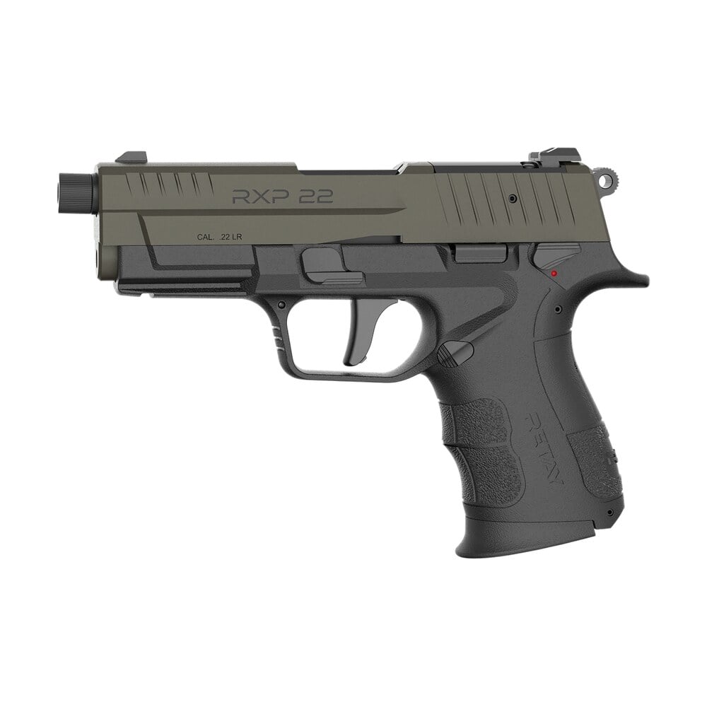 retay usa rxp22blkodsl10th rxp 22 lr 10+1 4" threaded barrel, od green cerakote optic ready/serrated slide, black cerakote polymer frame w/accessory rail, rmr/rmsc footprint Retay USA RXP22BLKODSL10TH RXP 22 LR 10+1 4" Threaded Sports South item 188497