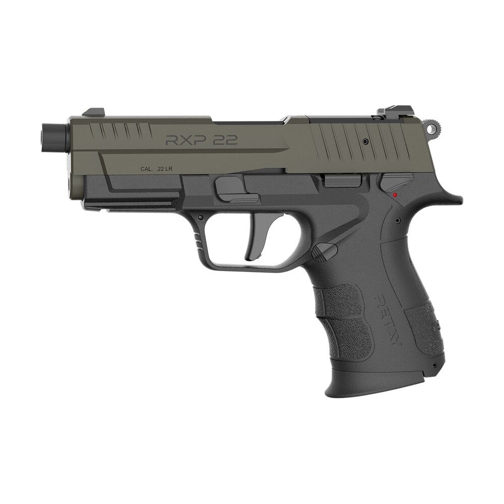 retay usa rxp22blkodsl13th rxp 22 lr 13+1 4" threaded barrel, od green cerakote optic ready/serrated slide, black cerakote polymer frame w/accessory rail, rmr/rmsc footprint Retay USA RXP22BLKODSL13TH RXP 22 LR 13+1 4" Threaded Sports South item 188498