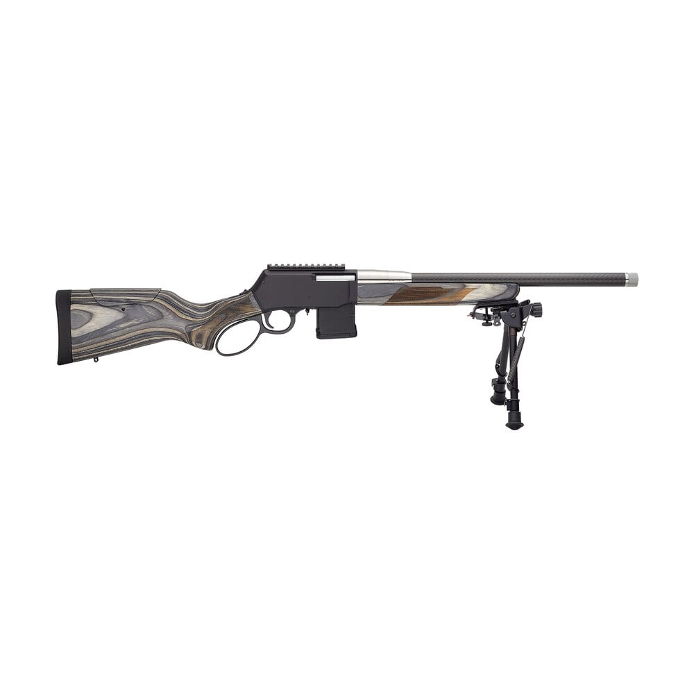 henry h023 223xcf spd predator 223 rem/5.56 nato 10+1 18" carbon fiber threaded barrel, black anodized drilled & tapped receiver, harris s lm bipod forend, adj cheek riser w/pistol grip laminate stock Henry H023-223XCF SPD Predator 223 Rem/5.56 NATO 10+1 18" Carbon Fiber Threaded Sports South item 188609