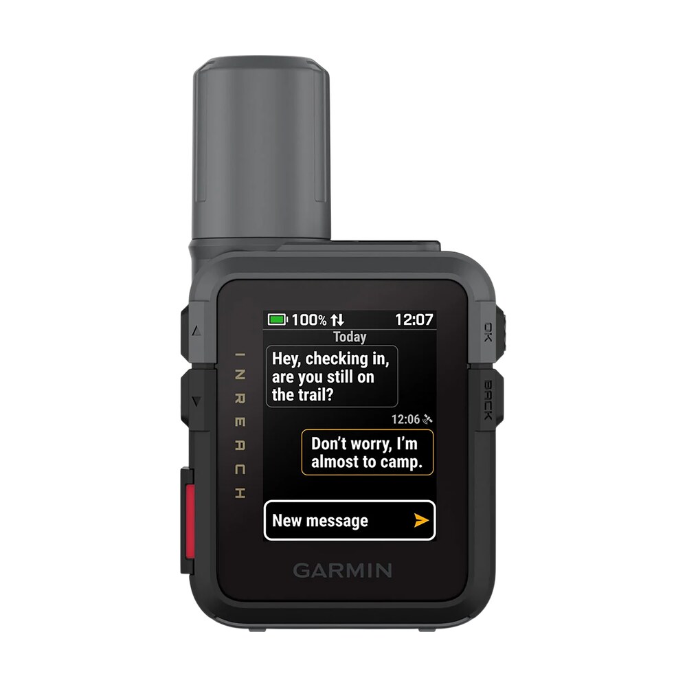 garmin 0100338700 inreach mini 3 black/gray size compact sunlight readable/transflective color mip display Garmin 0100338700 inReach Mini 3 Black/Gray Size Compact Sunlight-Readable/Transflective Color Sports South item 189028