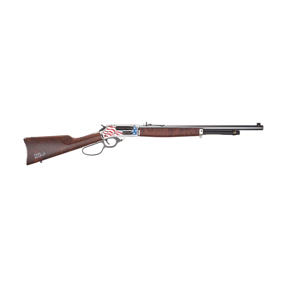 henry h010bg250 america's 250th anniversary tribute edition 45 70 gov 4+1 22" blued octagon barrel, american flag drilled & tapped receiver, american walnut straight grip stock w/250th logo Henry H010BG250 America's 250th Anniversary Tribute Edition 45-70 Gov 4+1 22" Blued Octagon Sports South item 189250
