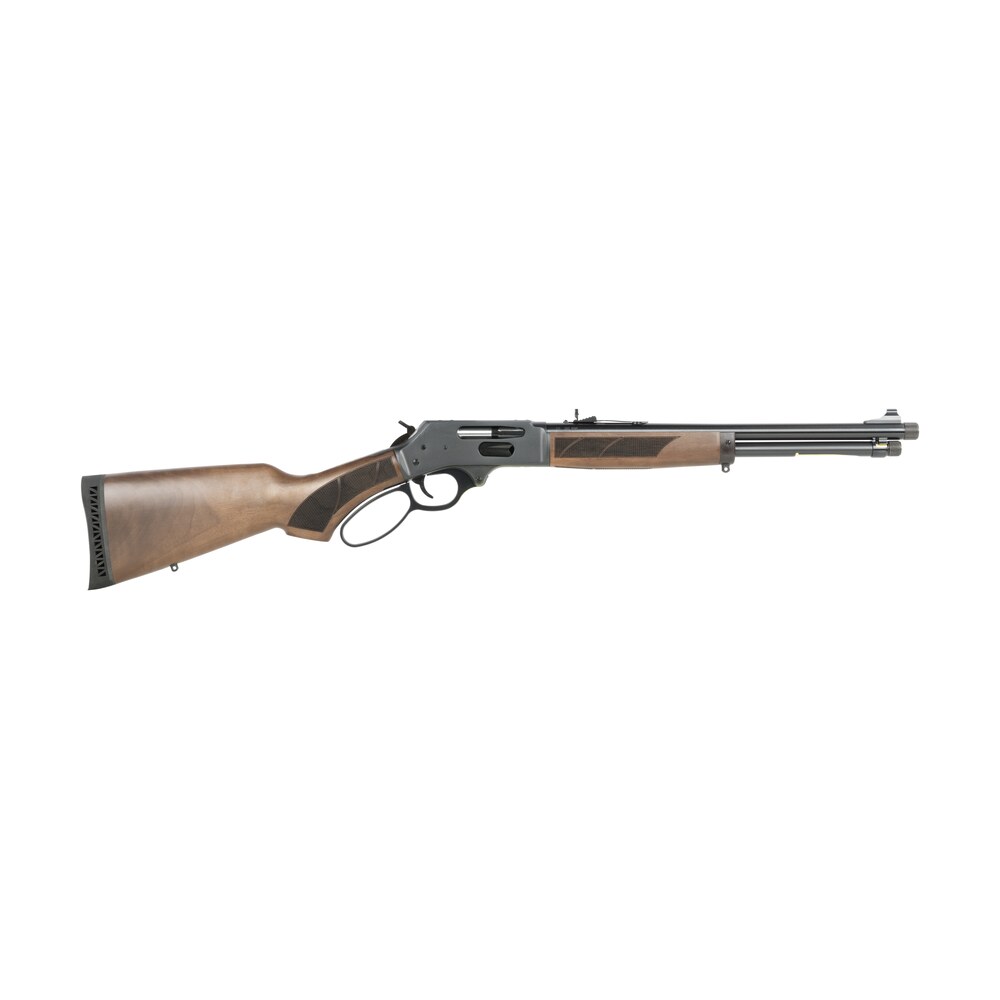henry h009pgr3030 protector carbine 30 30 win 4+1 16.50" blued threaded barrel, blued steel drilled & tapped receiver, american walnut fixed w/pistol grip stock Henry H009PGR3030 Protector Carbine 30-30 Win 4+1 16.50" Blued Threaded Sports South item 189289