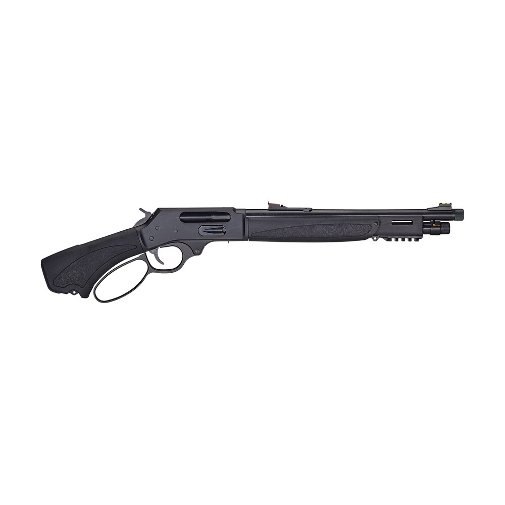 henry h010gblx4570 bear's leg 45 70 gov 3+1 13.80" blued threaded barrel, blue steel drilled & tapped receiver, black synthetic fixed w/pistol grip stock Henry H010GBLX4570 Bear's Leg 45-70 Gov 3+1 13.80" Blued Threaded Sports South item 189297