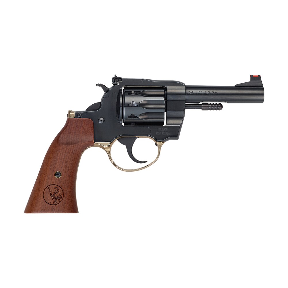 henry h016gda golden boy 22 s/l/lr 10 shot 4" blued round barrel, blued cylinder, blued polished steel frame, american walnut gunfighter grip, exposed hammer Henry H016GDA Golden Boy 22 S/L/LR 10 Shot 4" Blued Round Sports South item 189307