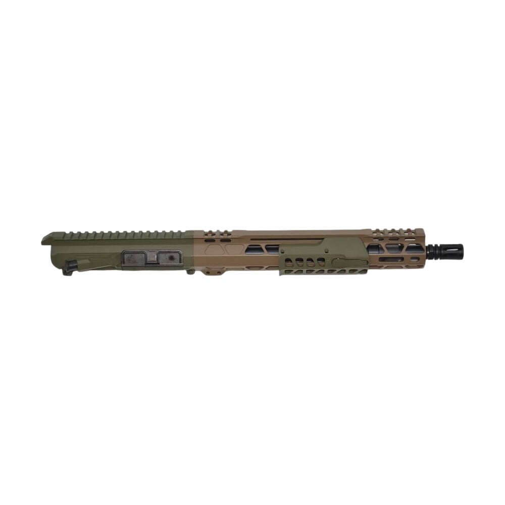 bilson arms p7ufsfg10r1 ba 15fcp 338 arc 10+1 12.50" threaded barrel, flat dark earth/sniper green cerakote aluminum receiver w/picatinny rail, m lok handguard Bilson Arms P7UFSFG10R1 BA-15FCP 338 ARC 10+1 12.50" Threaded Sports South item 189352