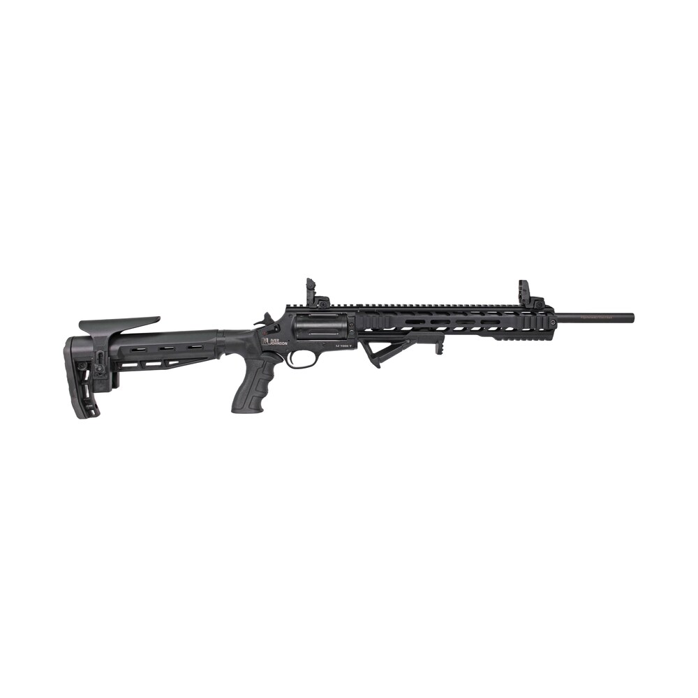 iver johnson arms ij1000t ij1000 410 gauge 5rd 18" matte black barrel, chrome matte black chrome receiver w/picatinny rail, black fixed stock Iver Johnson Arms IJ1000T IJ1000 410 Gauge 5rd 18" Matte Black Sports South item 189398