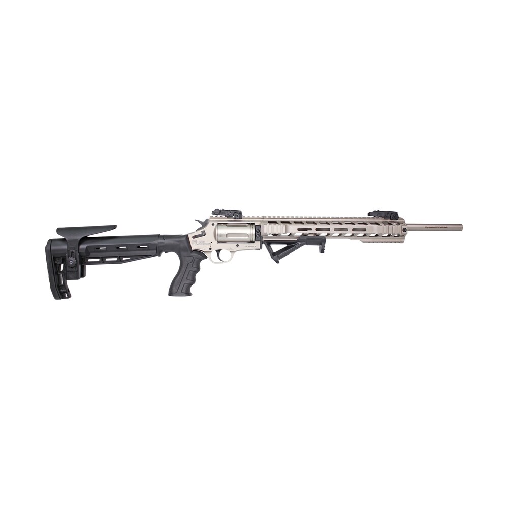 iver johnson arms ij1000tsn ij1000 410 gauge 5rd 18" satin nickel barrel, satin nickel receiver w/picatinny rail, black fixed stock Iver Johnson Arms IJ1000TSN IJ1000 410 Gauge 5rd 18" Satin Nickel Sports South item 189399