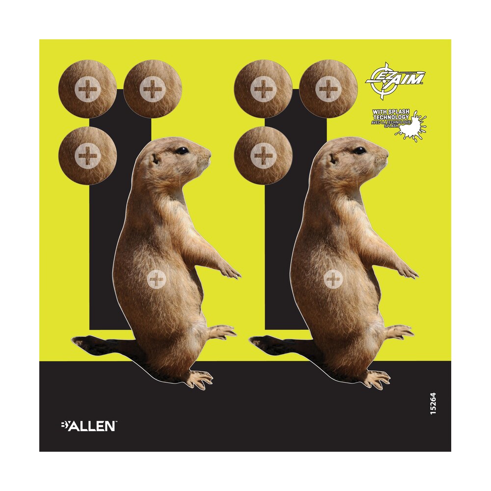 allen 15264 ez aim splash reactive target prairie dog hanging paper 8"x8" multi color 6pack Allen 15264 EZ Aim Splash Reactive Target Prairie Dog Hanging Paper 8"x8" Multi-Color 6Pack Sports South item 189435