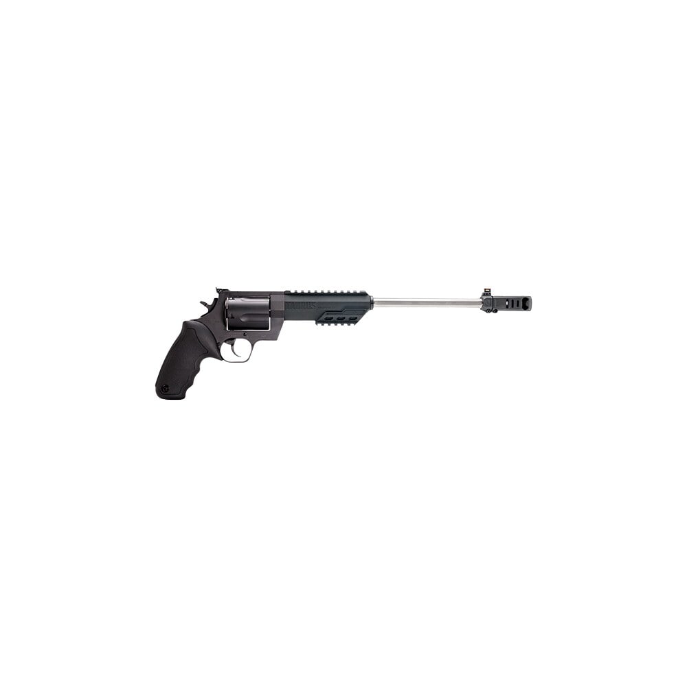 taurus 2 350141rh raging hunter large 350 legend 6 shot 14" overall matte black picatinny rail barrel w/muzzle brake, cylinder & stainless steel frame, transfer bar safety, exposed hammer Taurus 2-350141RH Raging Hunter Large 350 Legend 6 Shot 14" Overall Matte Black Picatinny Rail Sports South item 189476