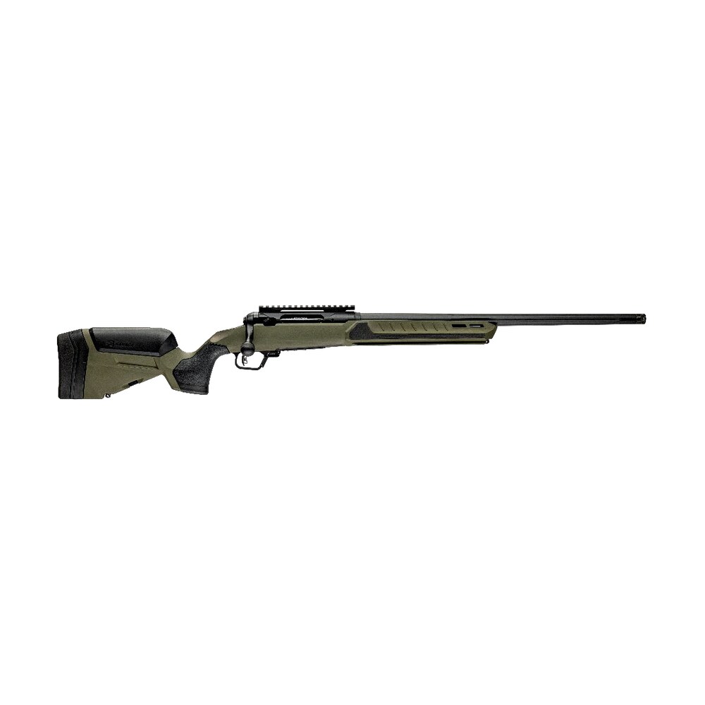 savage arms 32641 110 core predator full size 308 win 10+1 22" medium heavy fluted barrel, arca rail forend, hunter green accustock w/accufit v2 synthetic stock, left hand Savage Arms 32641 110 Core Predator Full Size 308 Win 10+1 22" Medium Heavy Fluted Sports South item 189769