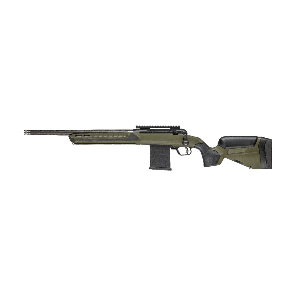 savage arms 32943 110 ultralite predator 6mm arc 10+1 18" carbon fiber barrel, arca rail forend, hunter green accustock w/accufit v2 synthetic stock, left hand Savage Arms 32943 110 UltraLite Predator 6mm ARC 10+1 18" Carbon Fiber Sports South item 189794