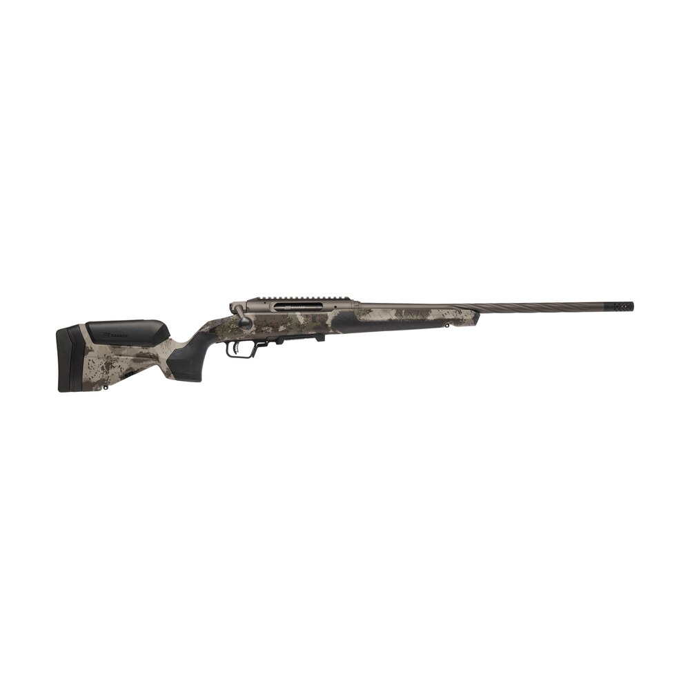savage arms 32814 impulse core hunter pro full size 6.8 western 3+1 22" heavy sporter threaded barrel, carbon steel drilled & tapped receiver, savage woodland camo accustock w/accufit v2 synthetic sto Savage Arms 32814 Impulse Core Hunter Pro Full Size 6.8 Western 3+1 22" Heavy Sporter Threaded Sports South item 189919