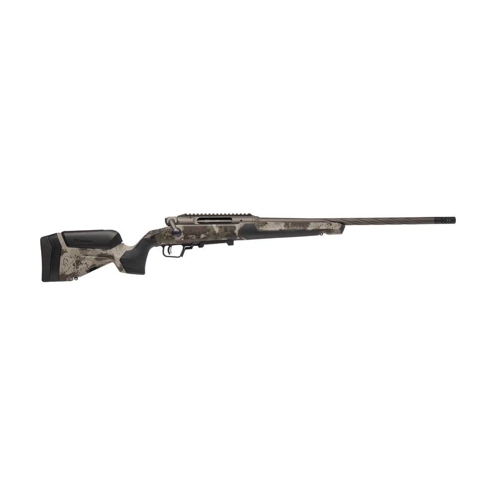 savage arms 32817 impulse core hunter pro full size 7mm prc 3+1 20" heavy sporter threaded barrel, carbon steel drilled & tapped receiver, savage woodland camo accustock w/accufit v2 synthetic stock Savage Arms 32817 Impulse Core Hunter Pro Full Size 7mm PRC 3+1 20" Heavy Sporter Threaded Sports South item 189922