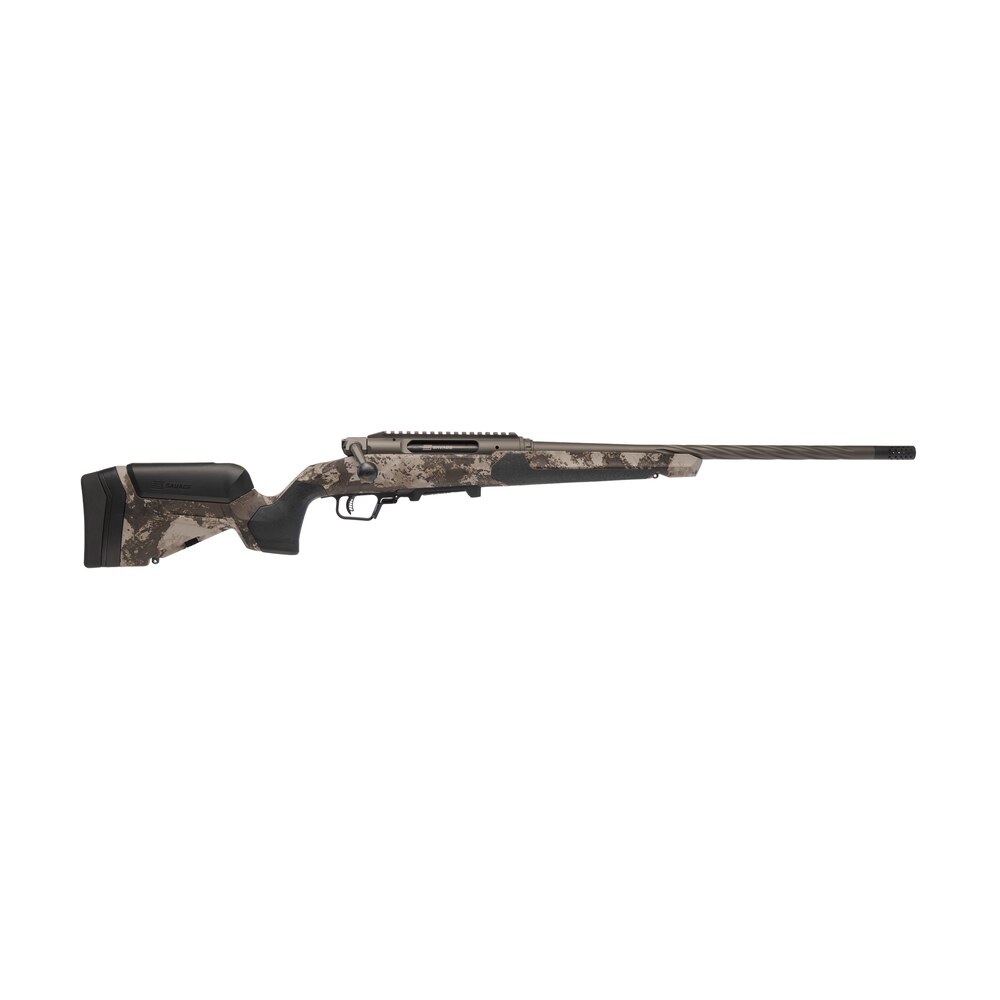 savage arms 32927 impulse core hunter pro full size 6mm creedmoor 3+1 20" heavy sporter threaded barrel, carbon steel drilled & tapped receiver, savage western camo accustock w/accufit v2 synthetic st Savage Arms 32927 Impulse Core Hunter Pro Full Size 6mm Creedmoor 3+1 20" Heavy Sporter Sports South item 189927