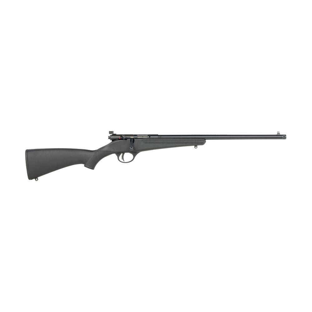 savage arms rascal f sr 22 lr 1rd 16.13" matte black single shot threaded barrel, black synthetic stock, left hand Savage Arms Rascal F-SR 22 LR 1rd 16.13" Matte Black Single Shot Threaded Sports South item 190042