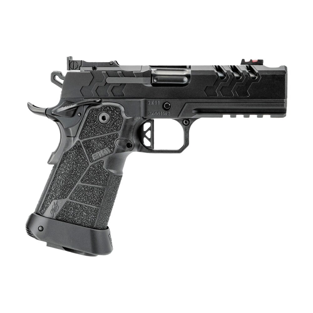 kimber mfg, inc 3500073 2k11 pro compact 9mm luger 19+1 4.25" black dlc stainless steel compensated barrel & lightening cut/optic ready/serrated slide, black stainless steel frame w/beavertail & picat Kimber Mfg, Inc 3500073 2K11 Pro Compact 9mm Luger 19+1 4.25" Black DLC Stainless Steel Sports South item 190174