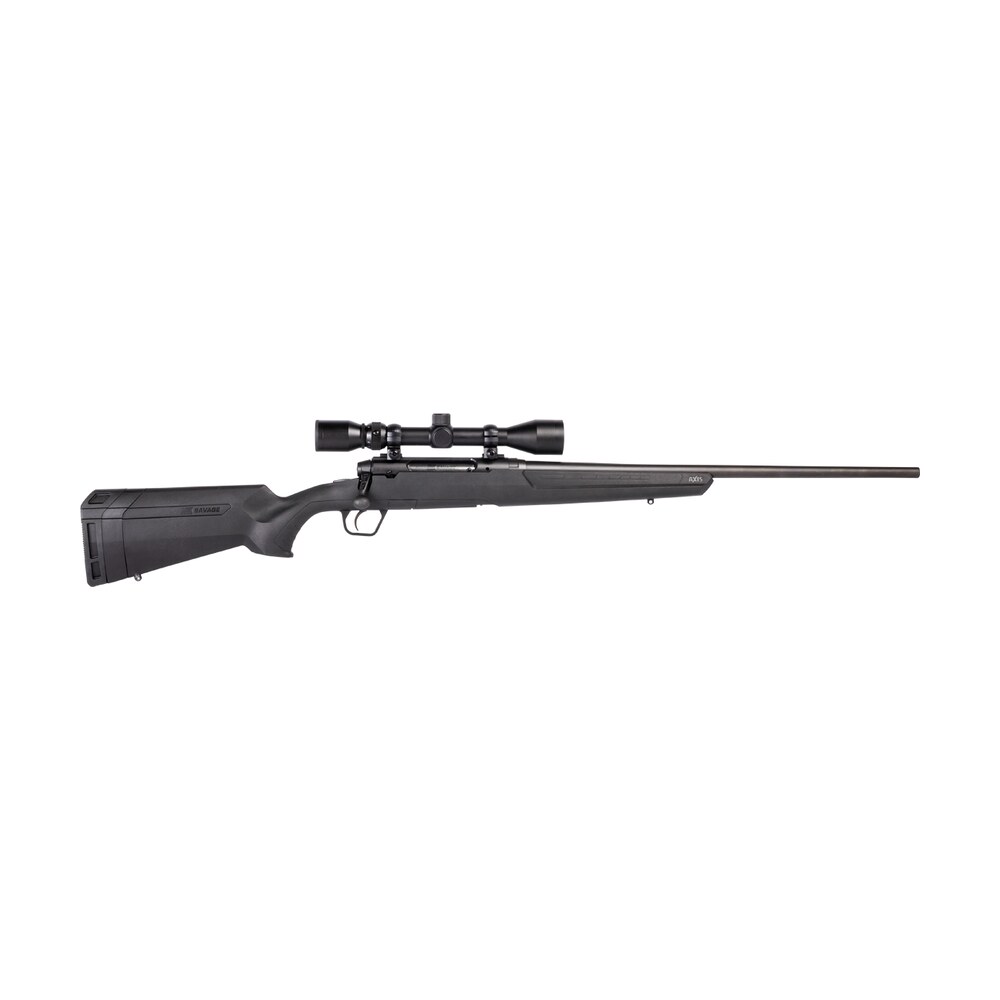 savage arms 57987 axis xp 350 legend 4+1 18" matte black black carbon steel barrel & drilled & tapped receiver, black fixed synthetic stock, weaver 3 9x40mm scope, right hand Savage Arms 57987 Axis XP 350 Legend 4+1 18" Matte Black Black Carbon Steel Barrel & Sports South item 190252