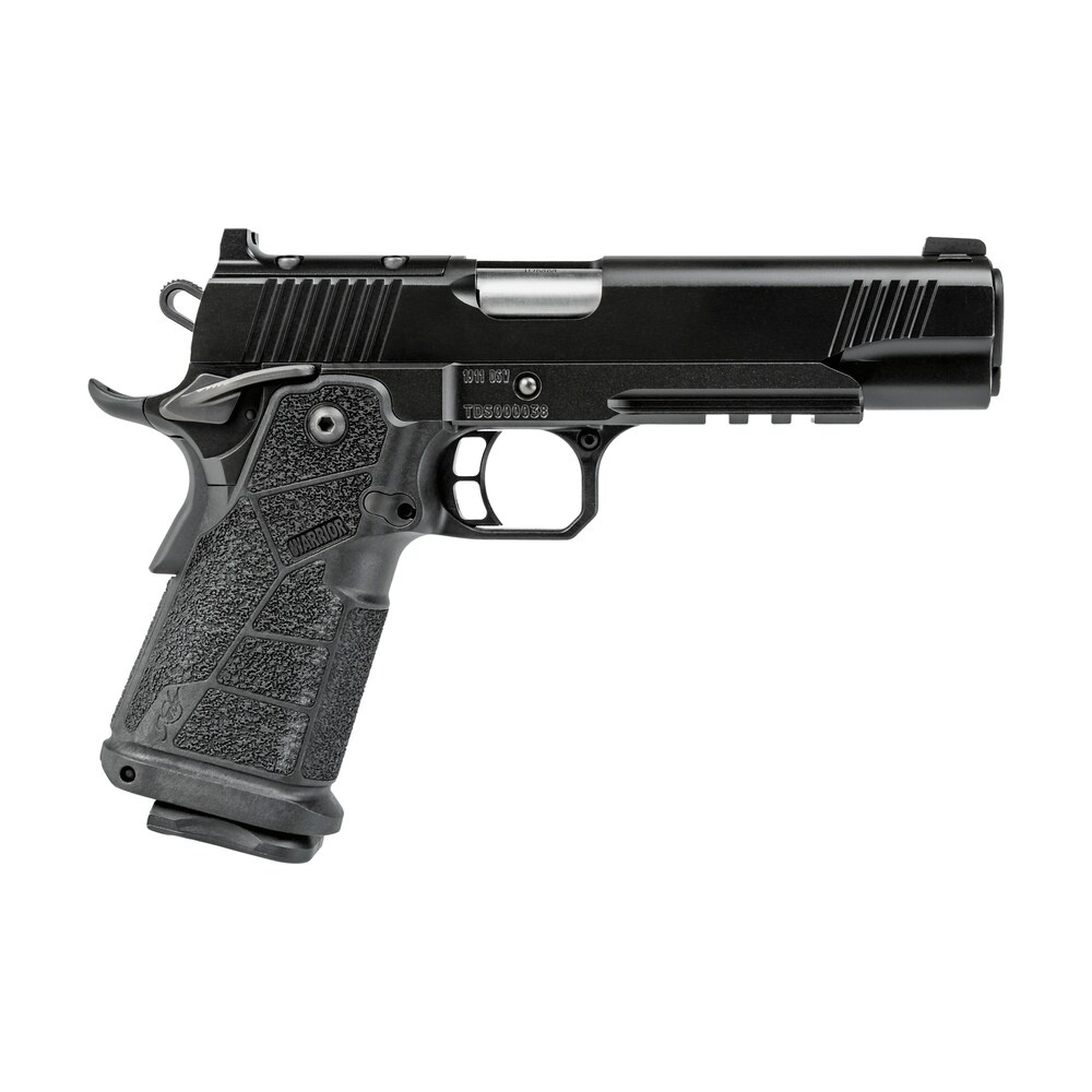 kimber mfg, inc 3600301 ds warrior 38 super 20+1 5" matte stainless barrel, kimpro black optic cut/serrated slide, black stainless steel frame w/beavertail & picatinny rail, black carbon fiber grip, Kimber Mfg, Inc 3600301 DS Warrior 38 Super 20+1 5" Matte Stainless Sports South item 190461