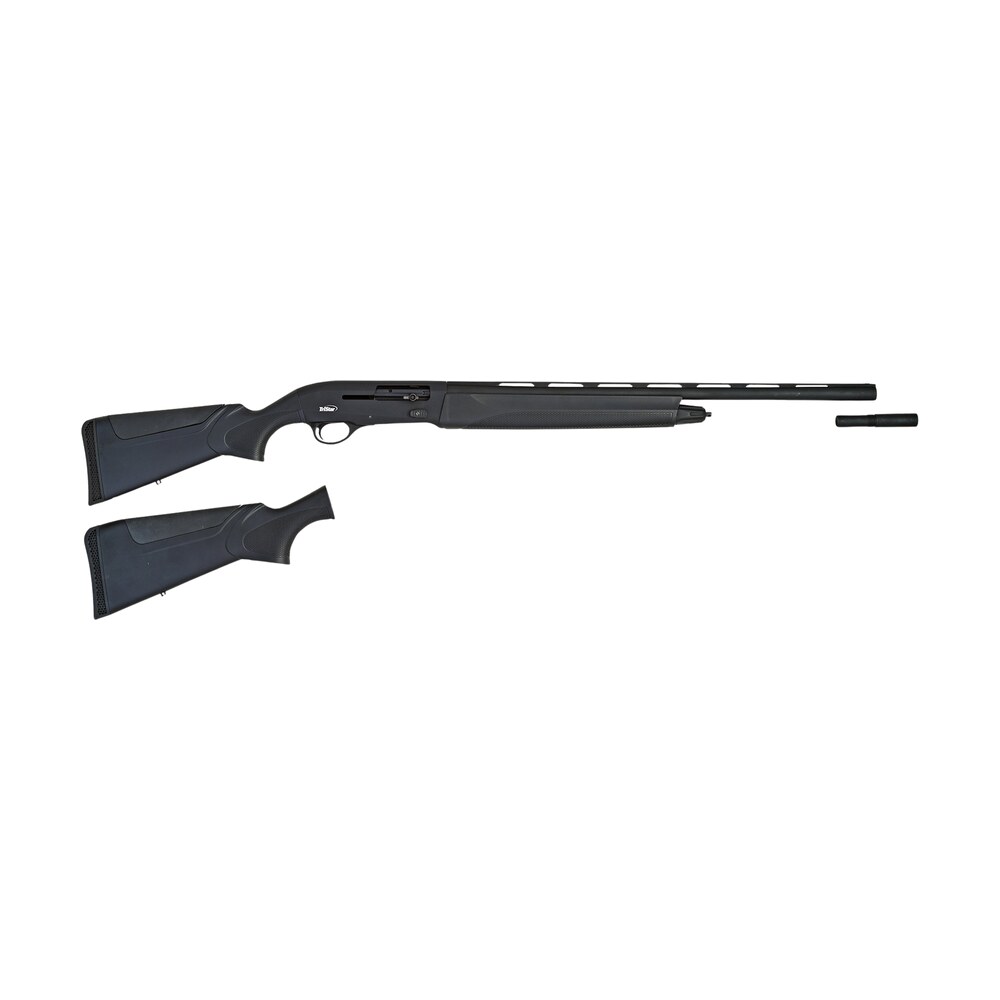 tristar 20225 raptor ii compact 20 gauge semi auto 3" 5+1 24" black vent rib barrel, black receiver, fixed black synthetic stock TriStar 20225 Raptor II Compact 20 Gauge Semi-Auto 3" 5+1 24" Black Vent Rib Sports South item 190479