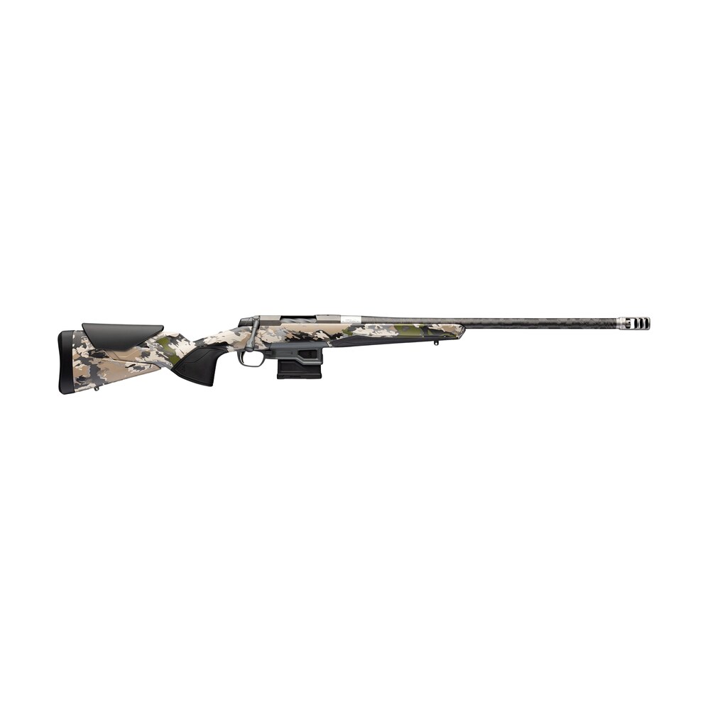 browning 036141229 x bolt 2 speed lr 300 win mag 5+1 26" carbon fiber threaded barrel, tungsten cerakote steel drilled & tapped receiver, ovix camo w/black overmold adj vari tech synthetic stock, righ Browning 036141229 X-Bolt 2 Speed LR 300 Win Mag 5+1 26" Carbon Fiber Threaded Sports South item 190831