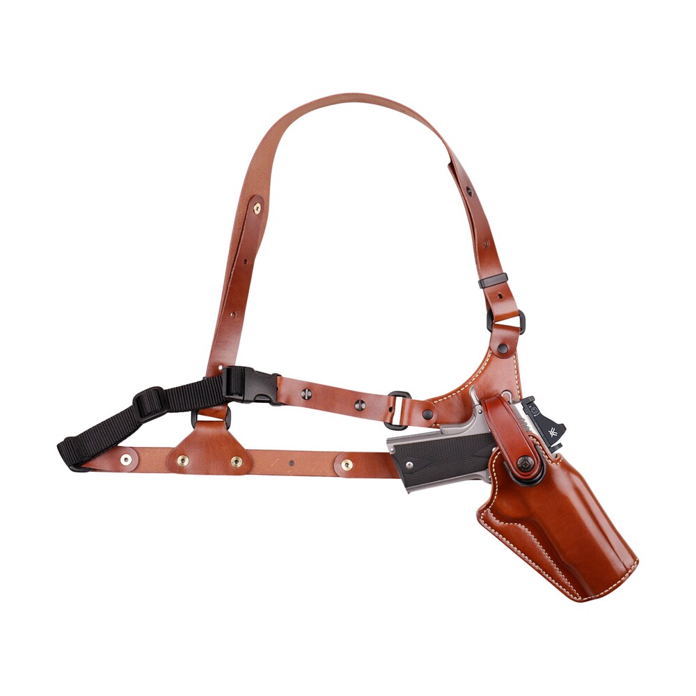 galco ga186 great alaskan size fits chest up to 54″ tan leather shoulder/torso strap fits ruger alaskan fits s&w n frame right hand Galco GA186 Great Alaskan Size Sports South item 19111