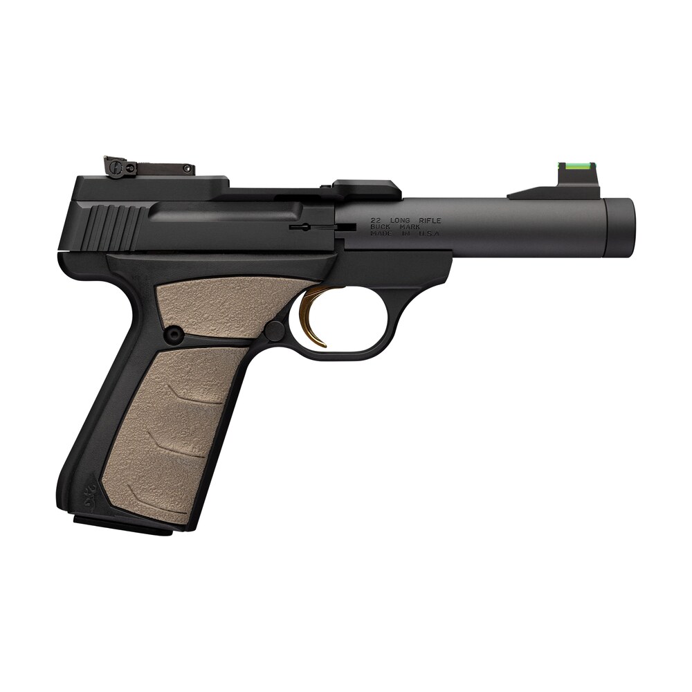 browning 051609490 buck mark micro bull sr 22 lr 10+1 4.40" matte black threaded bull barrel, matte black alloy frame, black/fde overmolded ufx grip, rmsc footprint Browning 051609490 Buck Mark Micro Bull SR 22 LR 10+1 4.40" Matte Black Threaded Bull Sports South item 191129