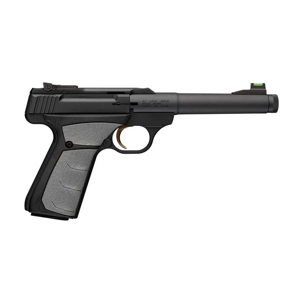 browning 051617490 buck mark camper 22 lr 10+1 5.90" matte black threaded bull barrel, matte black aluminum frame, gray ufx grip Browning 051617490 Buck Mark Camper 22 LR 10+1 5.90" Matte Black Threaded Bull Sports South item 191137